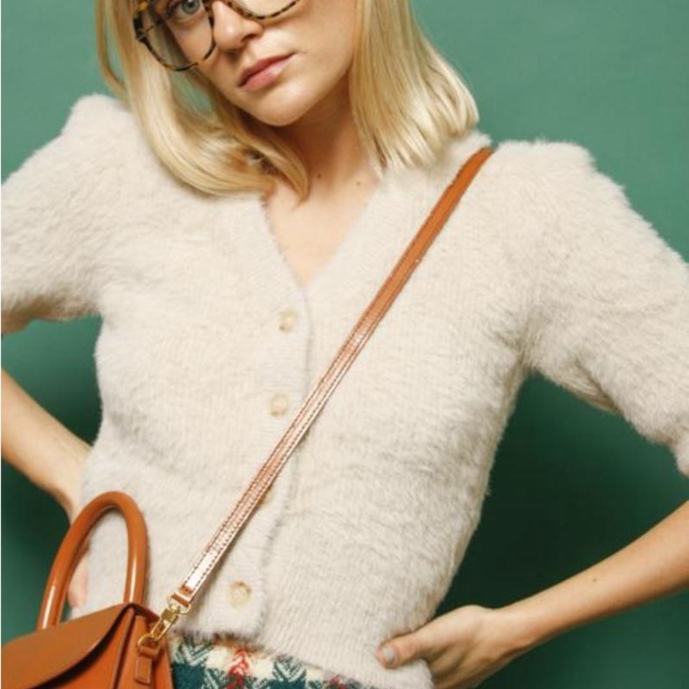Lucy Paris Cher Puff Sleeve Cardigan